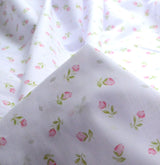 Put The Kettle On Poly Cotton Primrose Pink Fabric Cu