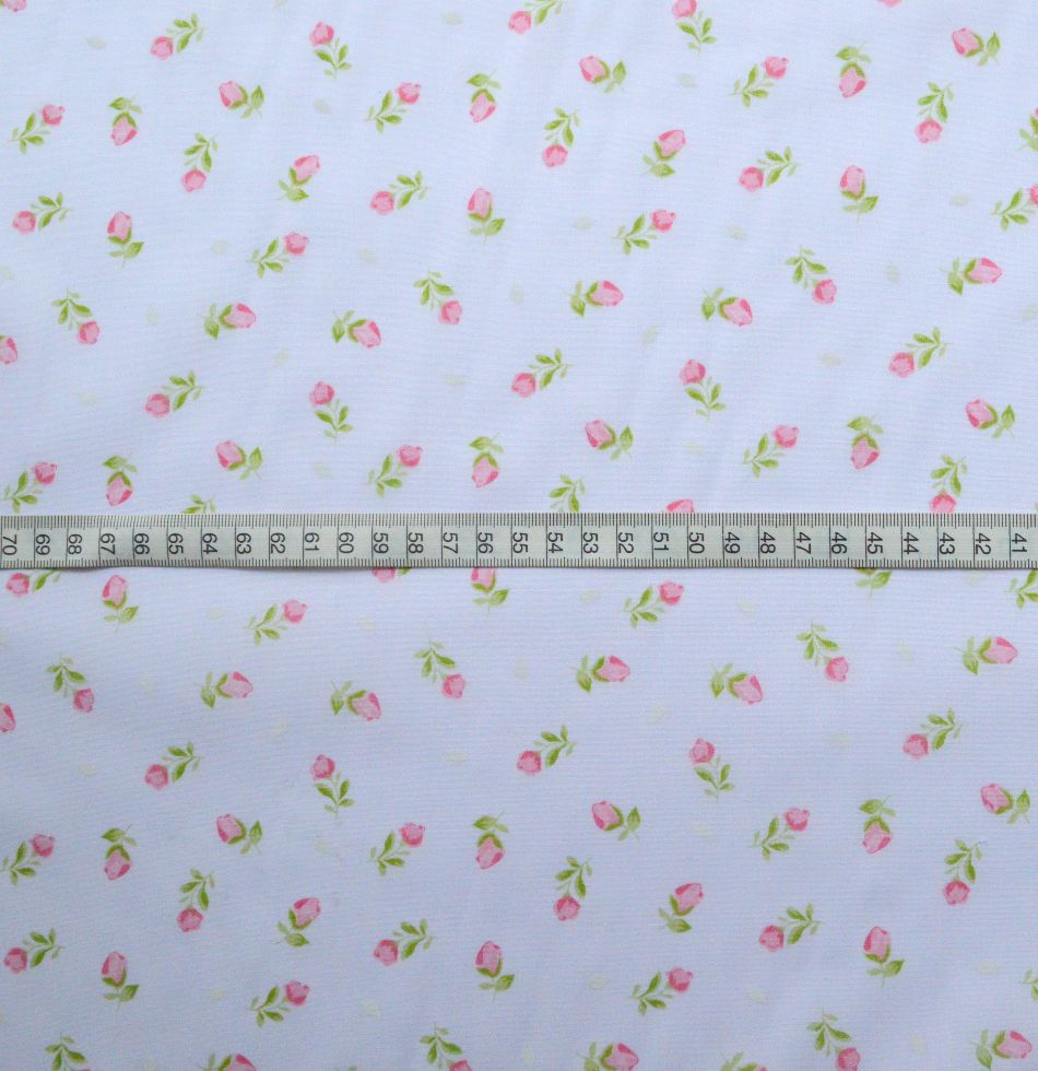 Put The Kettle On Poly Cotton Primrose Pink Fabric S