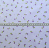 Put The Kettle On Poly Cotton Primrose Purple Fabric S