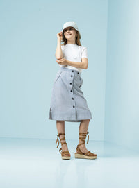 Qjutie - Plain Cotton Jersey - White