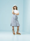 Qjutie - Plain Cotton Jersey - White
