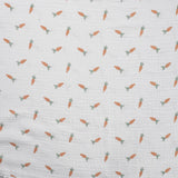 Qjutie 100% Cotton Bambino Print Dress Fabric Carrots K42030 510