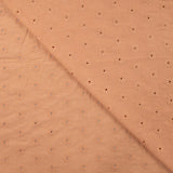 Qjutie 100% Cotton Broderie Anglaise Fabric Dusty Salmon K48062 320 Fold