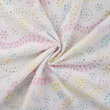Qjutie 100% Cotton Broderie Anglaise Fabric Multi K48060 510 Twist