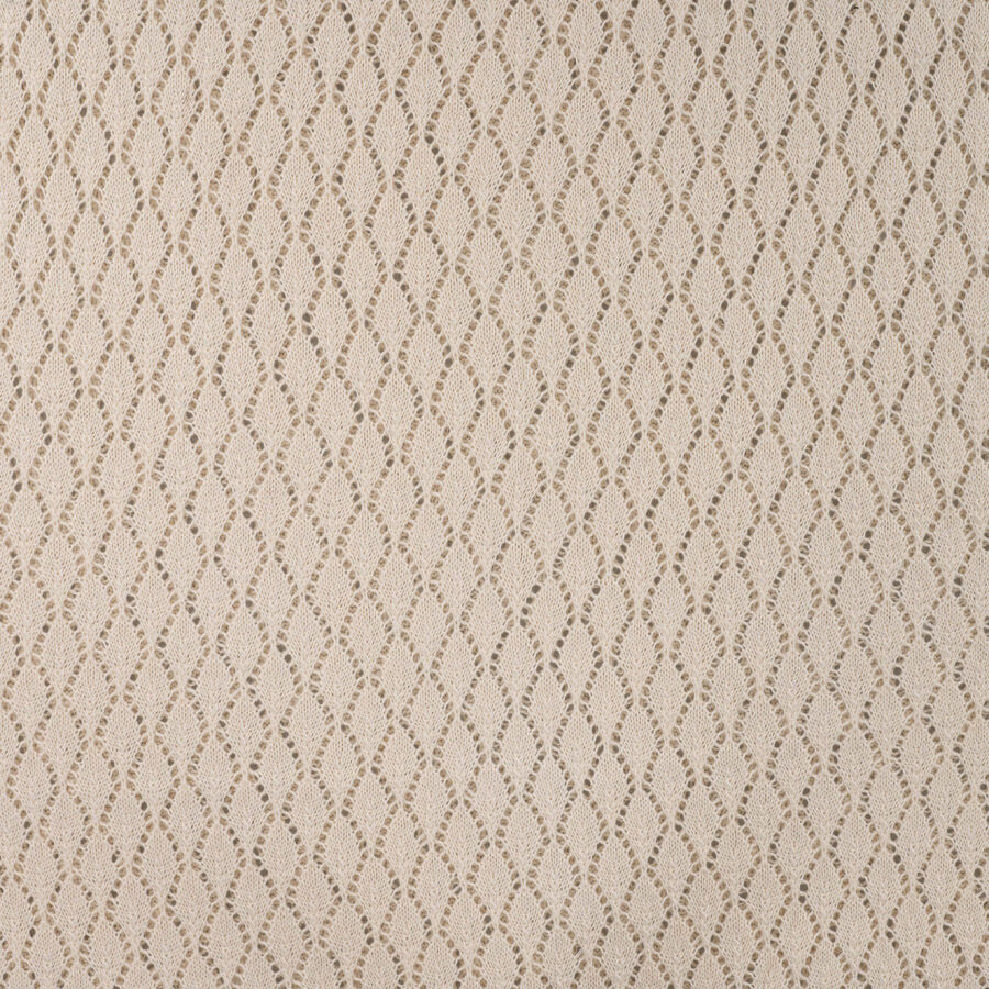 Qjutie 100% Cotton Crochet Dressmaking Fabric Ecru Q11739 510