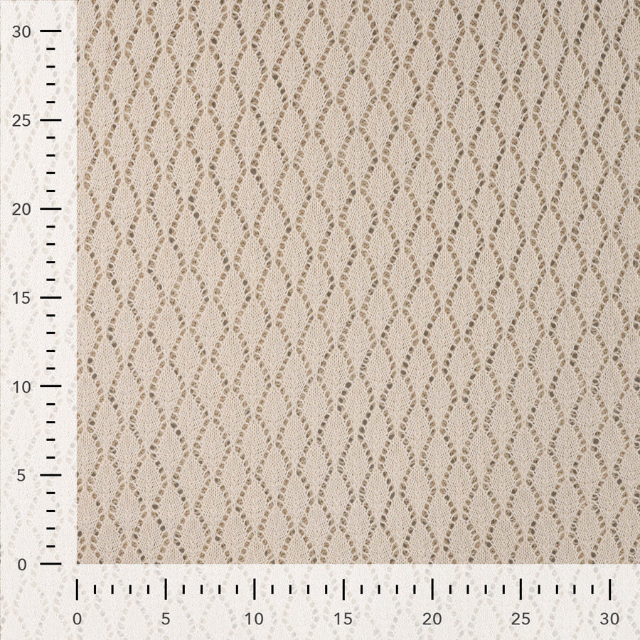 Qjutie 100% Cotton Crochet Dressmaking Fabric Ecru Q11739 510 Ruler