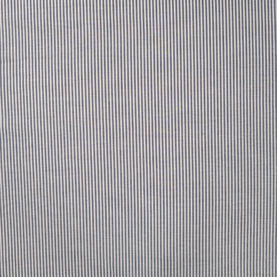 Qjutie 100% Cotton Seersucker Stripe Dress Fabric Navy K48069 980