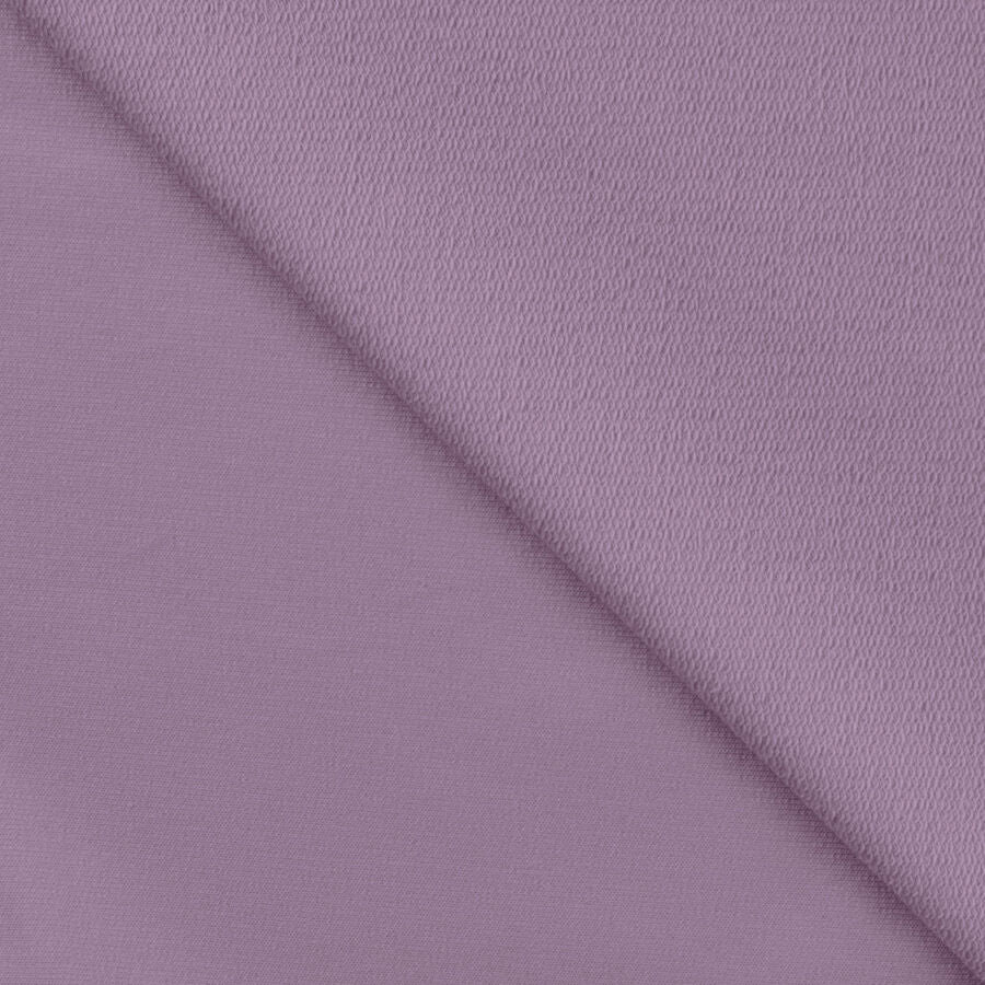 Qjutie Cotton Elastane Purple French Terry Fabric Lilac Rs0196 430 Fold
