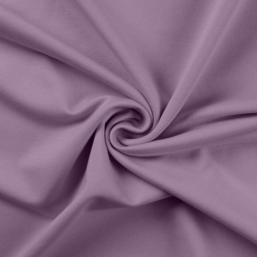 Qjutie Cotton Elastane Purple French Terry Fabric Lilac Rs0196 430 Twist