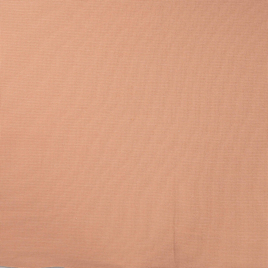 Qjutie Cotton Elastane Waffle Jersey Fabric Dusty Salmon K47049 320