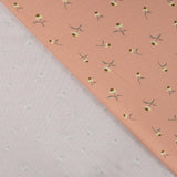 Qjutie Cotton Elastane Waffle Textured Jersey Fabric Daisy K47056 320 Fold