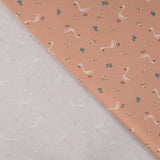 Qjutie Cotton Elastane Waffle Textured Jersey Fabric Goose K47057 320 Fold