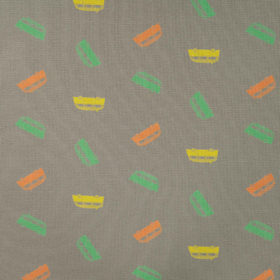 Qjutie Cotton Elastane Waffle Textured Jersey Fabric Vans K47058 270