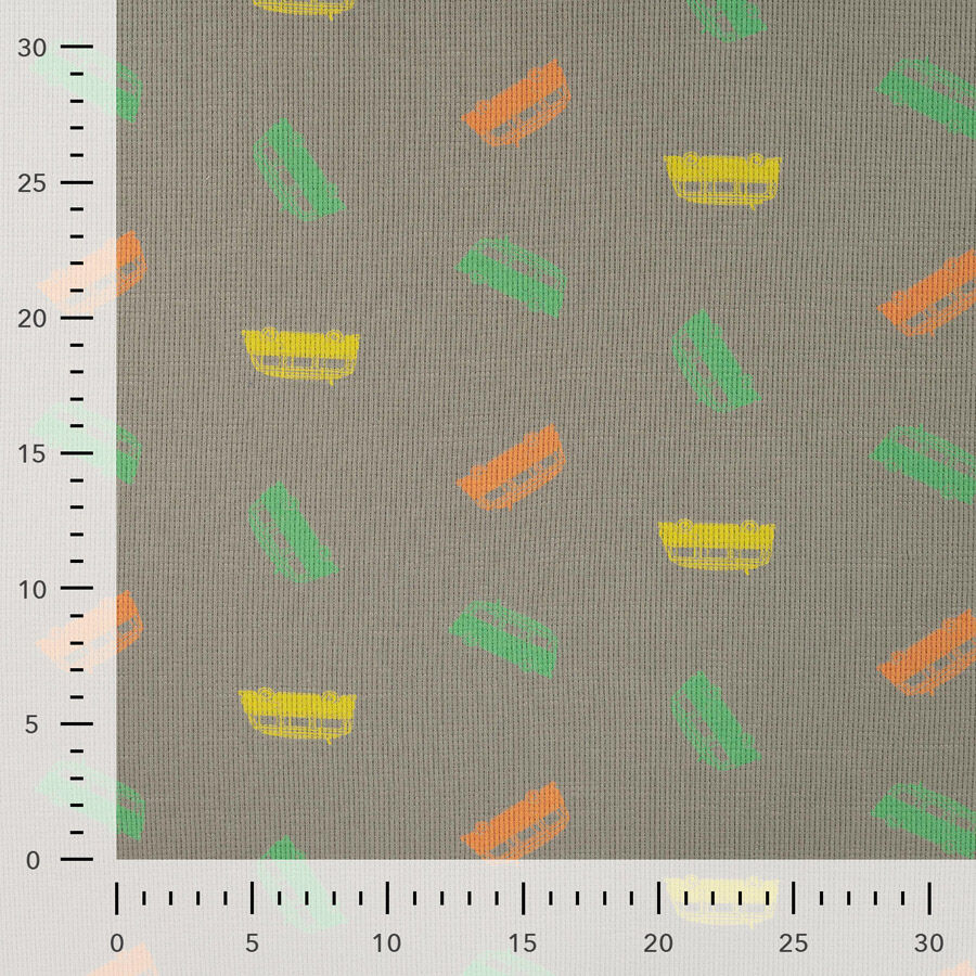 Qjutie Cotton Elastane Waffle Textured Jersey Fabric Vans K47058 270 Ruler