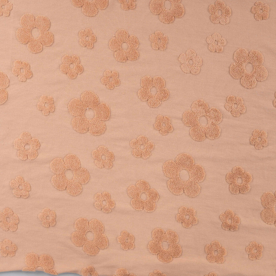 Qjutie Cotton Polyester Floral Jacquard Fabric Dusty Salmon K47053 320