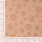 Qjutie Cotton Polyester Floral Jacquard Fabric Dusty Salmon K47053 320 Ruler