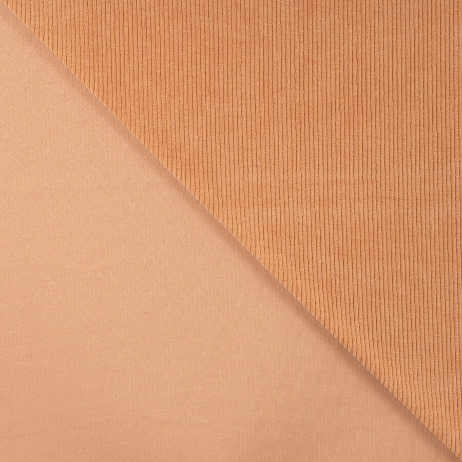 Qjutie Cotton Polyester Jersey Corduroy Fabric Dusty Salmon Rs0344 320 Fold