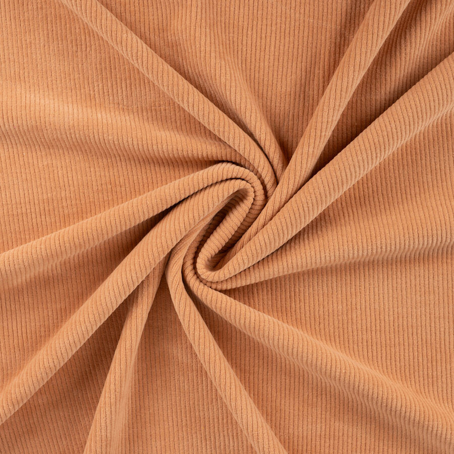Qjutie Cotton Polyester Jersey Corduroy Fabric Dusty Salmon Rs0344 320 Twist