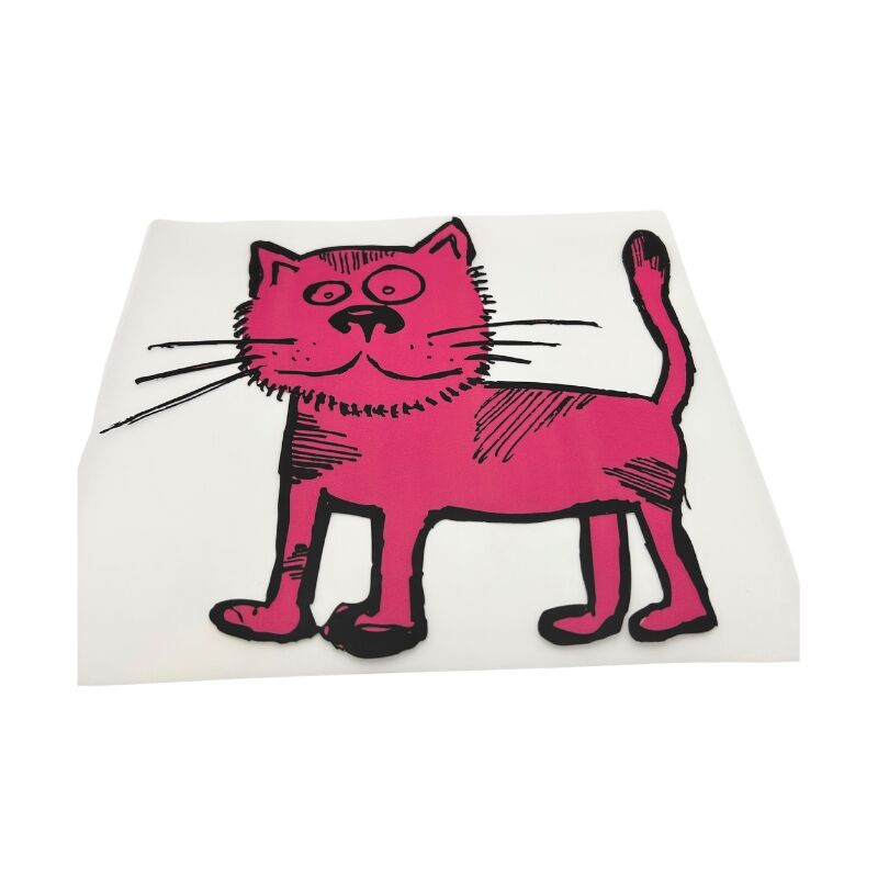 Qjutie Iron On Cat Clothing Sticker Label1