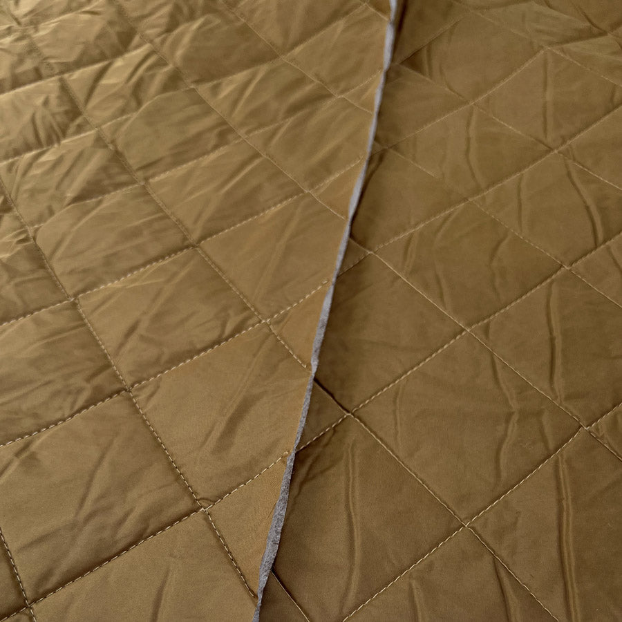 Quilted desert sand water resistant nylon british wadded coating fabric cu
