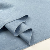 Quilted Jacquard Sky Cotton Polyester Floral Knitted Blue Jersey Fabric Fold