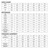 Rae Top Size Chart