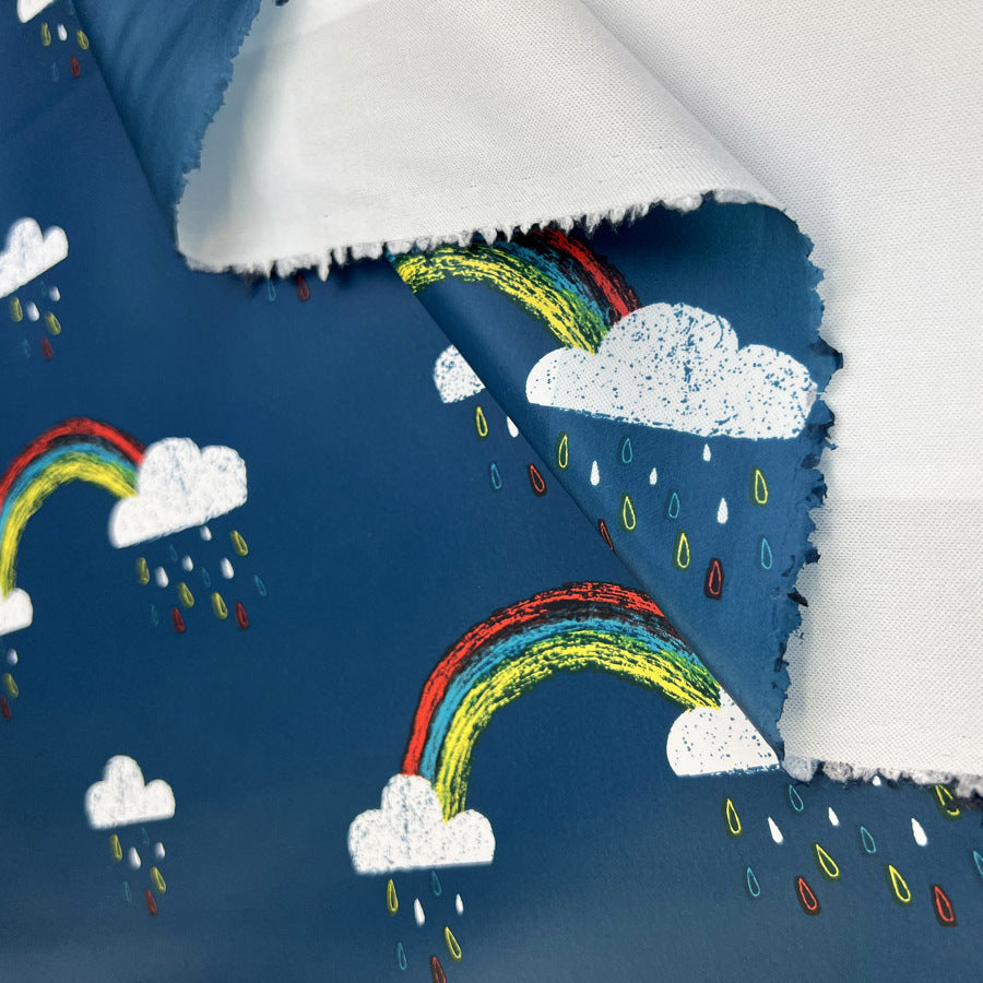Rainbow Dreamcoat Teal Water Resistant Printed Chi