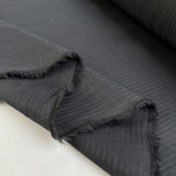 Ralphs Shirting Dark Grey Cotton Deadstock Designer Fabric Fold