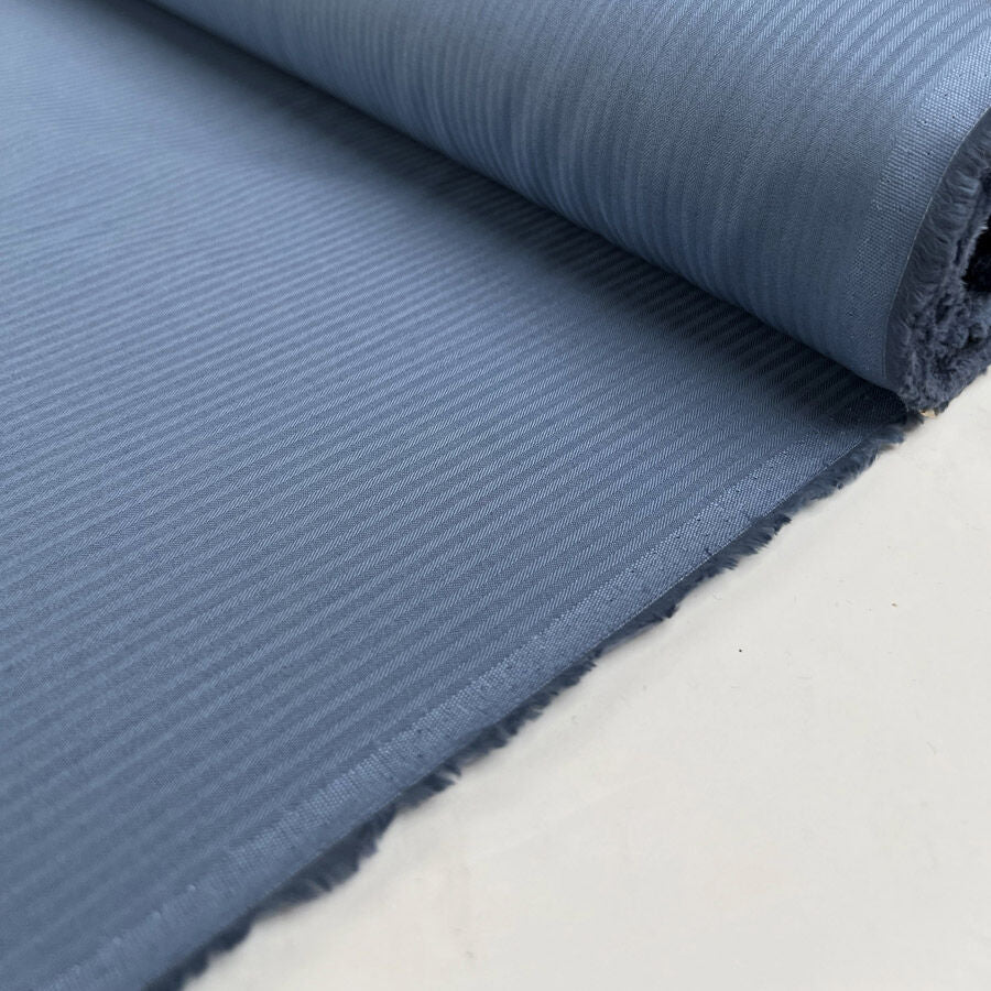 Ralphs Shirting Mid Blue Cotton Deadstock Designer Fabric Roll