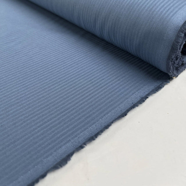 Ralphs Shirting Mid Blue Cotton Deadstock Designer Fabric Roll