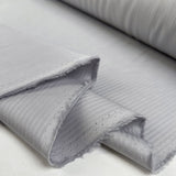 Ralphs Shirting Pale Grey Cotton Deadstock Designer Fabric Fold