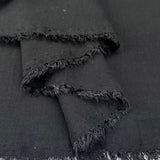Raye Black Fine Polyester Linen Look Dress Fabric Fols