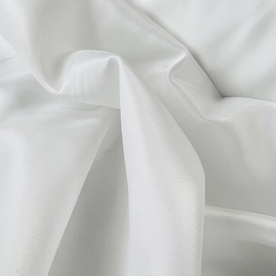Recycled Polyester Fabric Reprieve Lining White Close Up