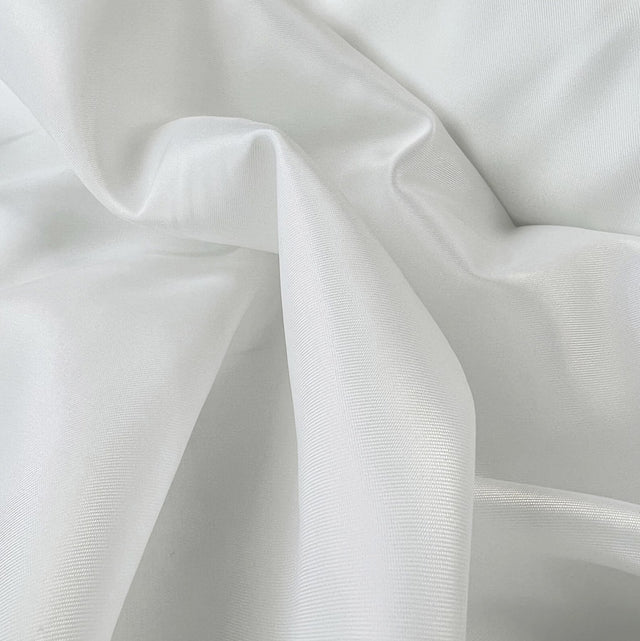 Recycled Polyester Fabric Reprieve Lining White Close Up