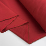 Red Stretch Cotton Trousering Fabric  Two Step Roll