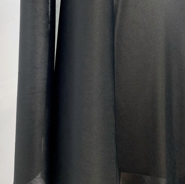 Redeem Black Medium Weight Stretch Lining Fabric Drape