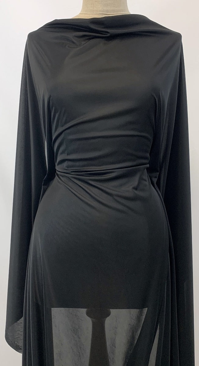 Redeem black medium weight stretch lining fabric dress single
