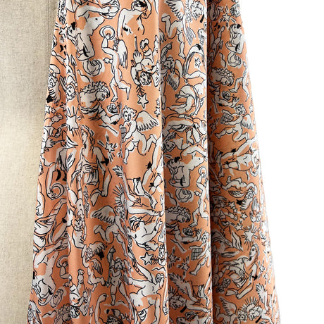 Renaissance Peach Polyester Printed Lining Fabric Drape 60C99F4F 38Ef 48Ba 81D0 2963150Af77B