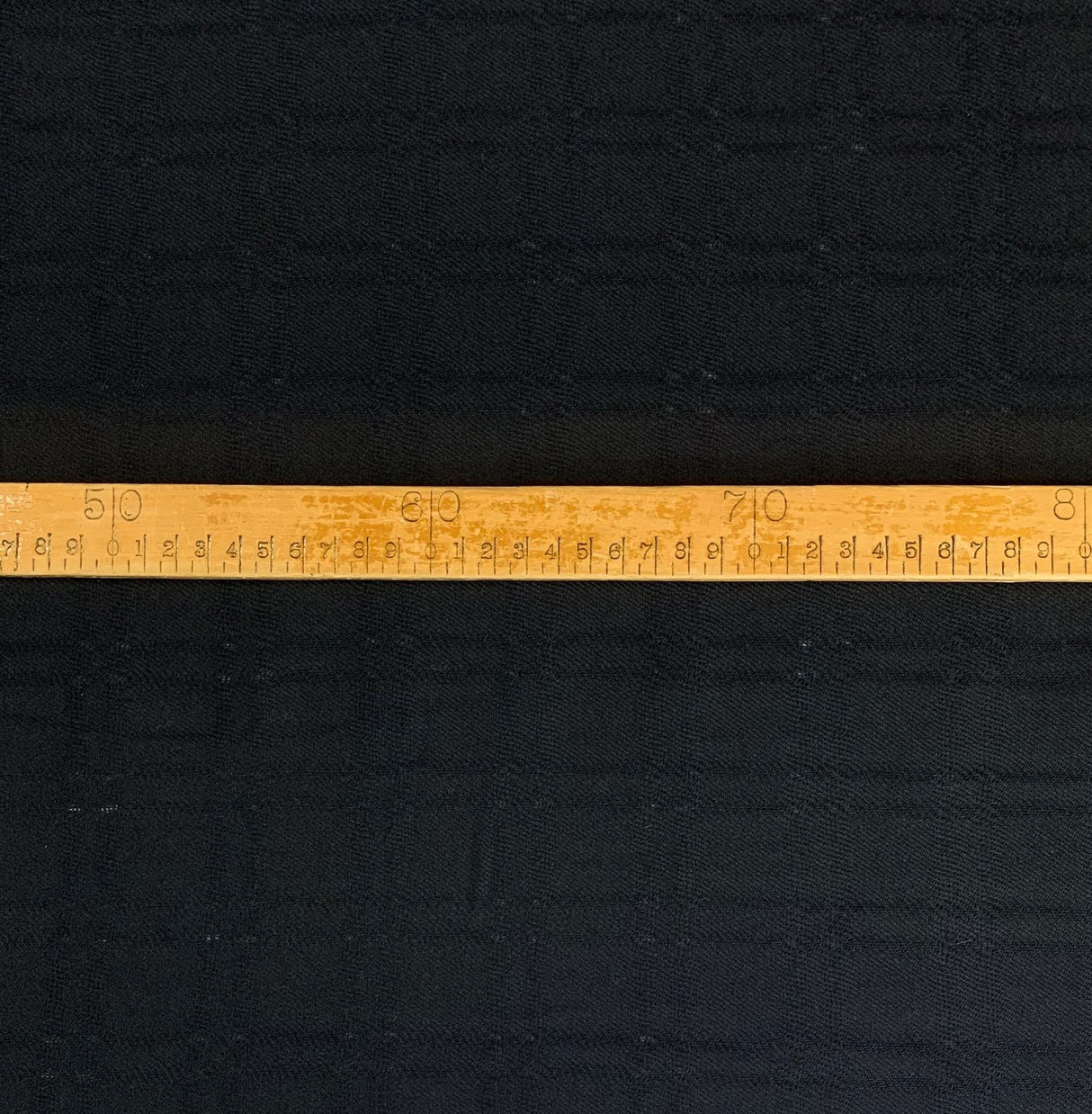 Rickman Black Woollen Suiting Fabric Close Up Cfabric Photo