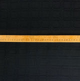 Rickman Black Woollen Suiting Fabric Close Up Cfabric Photo
