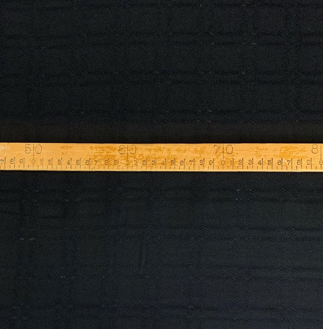 Rickman Black Woollen Suiting Fabric Close Up Cfabric Photo