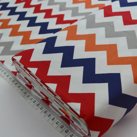 Riley Blake Chevron Boy Cotton Dress Fabric Cu