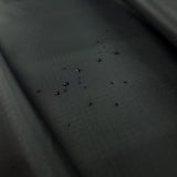 Ripstop Black Nylon Water Resistant Jacketing Fabric Close Up Fabric Photo