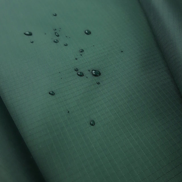 Ripstop Forest Nylon Water Resistant Jacketing Fabric Close Up Fabric Photo