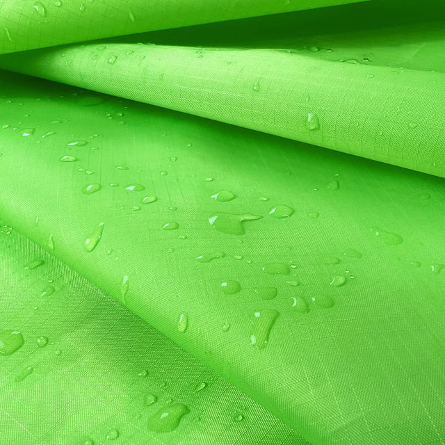 Ripstop Water Resistant Fabric  Neon Green