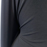 Ritual Black Colour Ity Jersey Fabric John Kaldor Close Up
