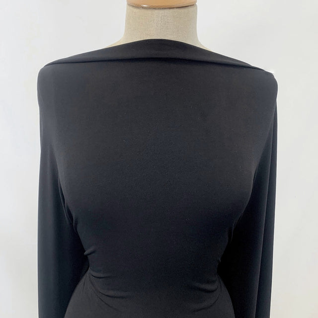 Ritual Black Colour Ity Jersey Fabric John Kaldor Neck