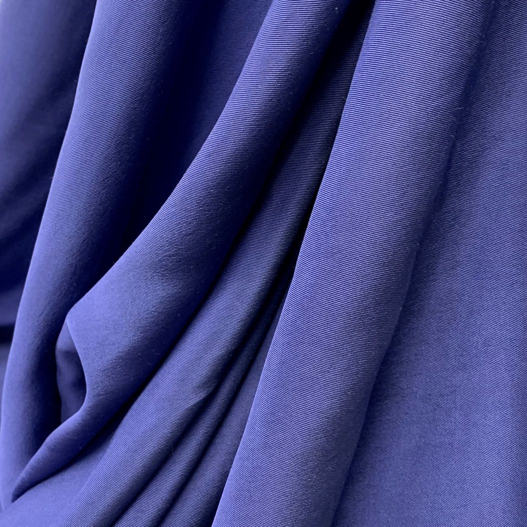 Romeo Blue Viscose Wool Suting Fabric D