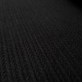 Rope Knit Black Rayon Nylon Polyester Cable Knit Stretch Jersey Dress Fabric