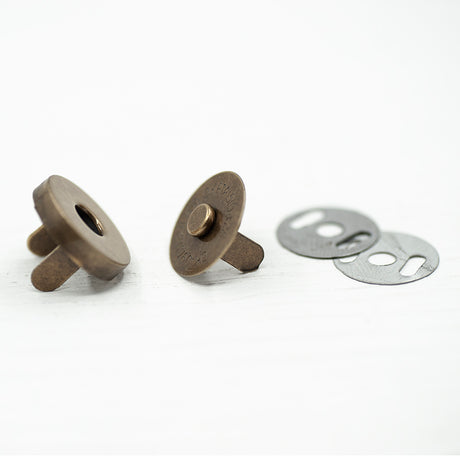 Round Metalic Fasteners 18mm Brass Antique Vintage Steampunk